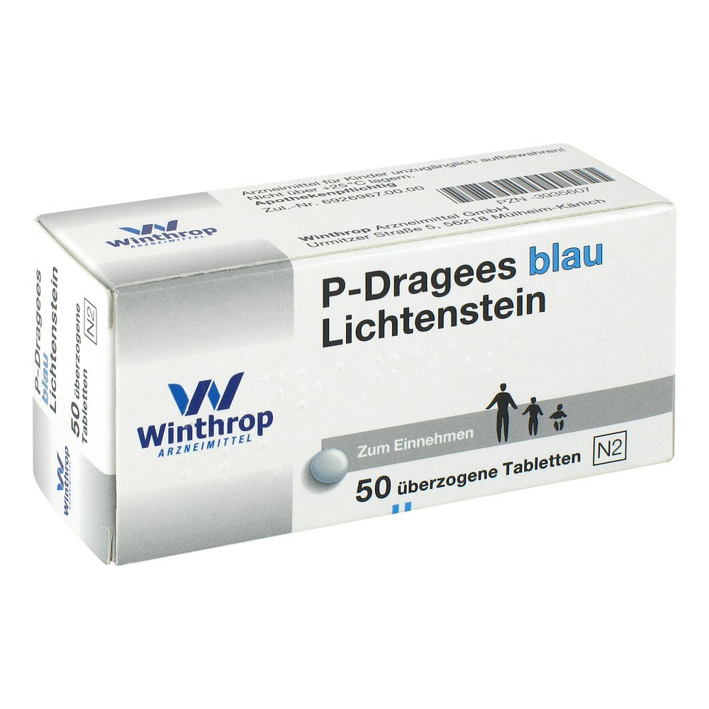 Zentiva Pharma GmbH P Dragees blau 03935607