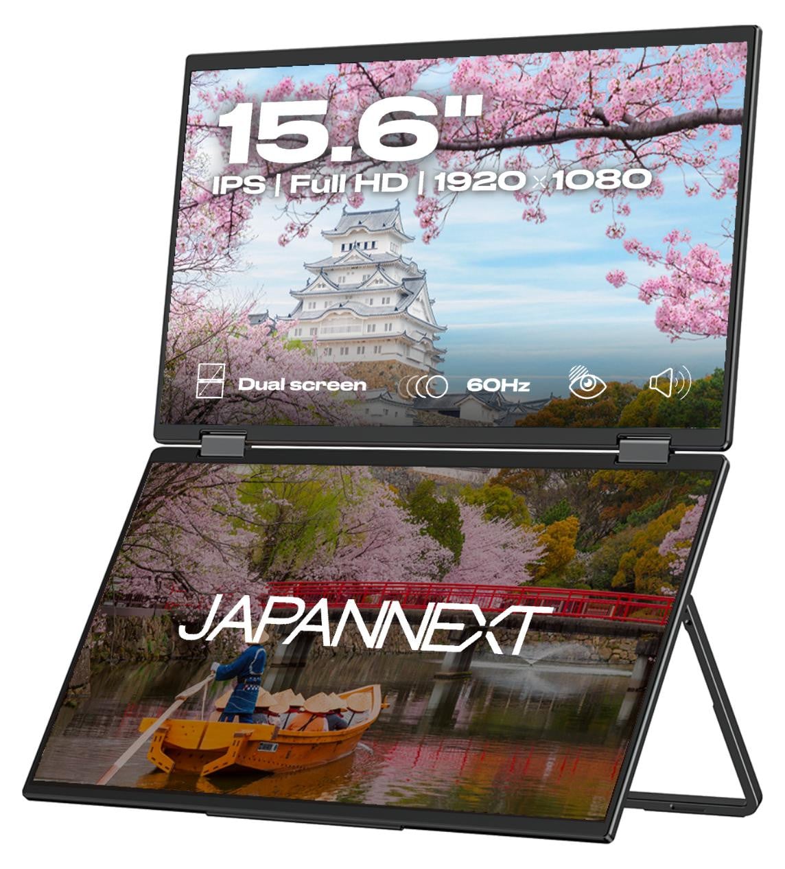 JAPANNEXT JN-DMD-IPS156F Dual-Monitor Mobiel Scherm 39,6 cm IPS Full HD