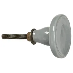 IB Laursen Griff Keramik, L 6 cm, Ø 4 cm, grau