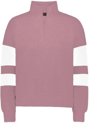Holloway 229758 Women's JACKSON WAY PULLOVER T-Shirt in Rosewood/white size Small