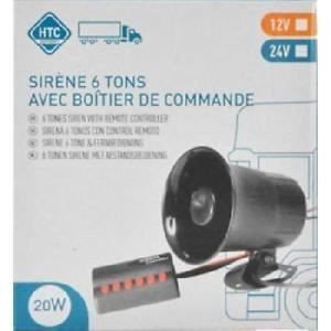 HTC 6-tonige sirene 12 volt