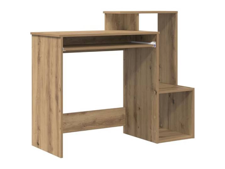 NEW 2025 - Bureau informatique - Meuble de bureau - en chêne d'artisan Chêne d'artisan Panneau de particules @@1435