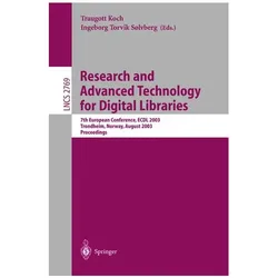 Research and Advanced Technology for Digital Libraries, Fachbücher