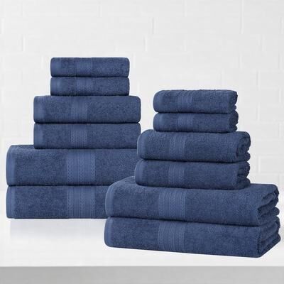 Superior Eco-Friendly Sustainable Cotton 12-Piece Bathroom Towel Set