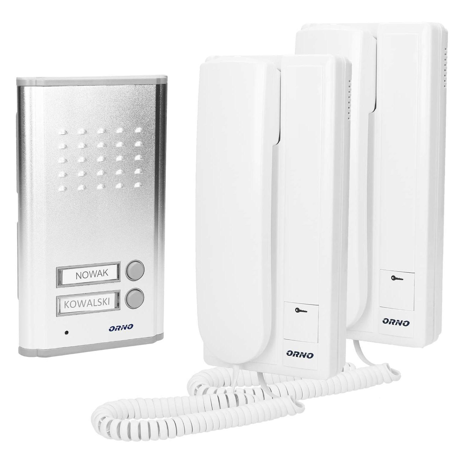 MGA Fossa Gegensprechanlage 2 Einfamilienhaus für Unterputz 2-Draht 230 V AC Nachname Hintergrundbe (Kabelgebunden) (OR-DOM-RL-903)