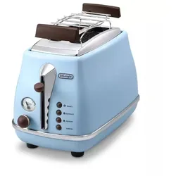 DeLonghi CTOV 2103.AZ Icona Vintage Toaster blau