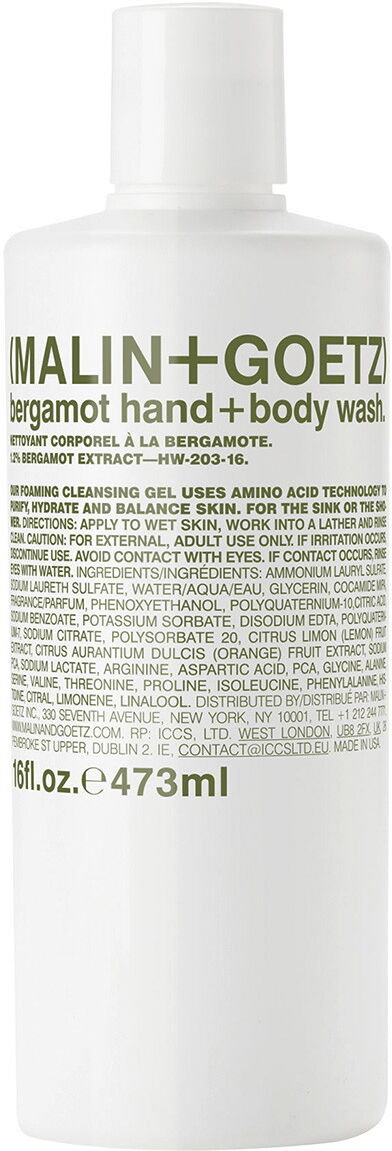 473ml MALIN+GOETZ Bergamot Hand + Body Wash