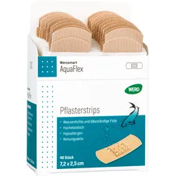 Werosmart AquaFlex Pflasterstrips 7,2 x 2,5 cm