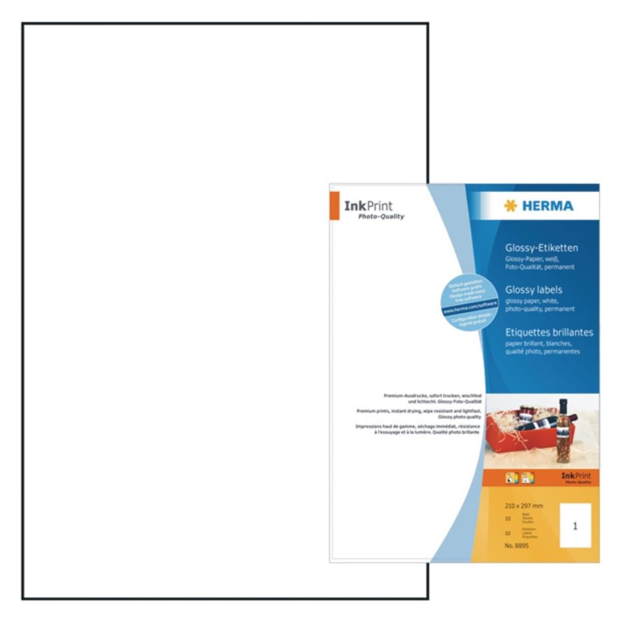 Herma Hochglanz Etiketten A4 (8895)