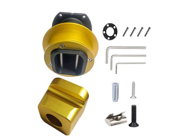 Le plus récent support de profil mural pour volant Qr2 et Qr2 Pro, côté roue et Simube pour accessoires de volant Fanatec