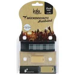 MÜCKENSCHUTZ Armband Karo grau 1 St