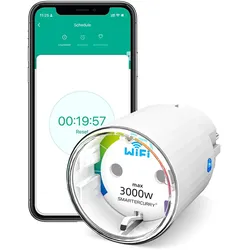 CURRYSMARTER Smart WLAN Mini Steckdose 13A mit Strommessung