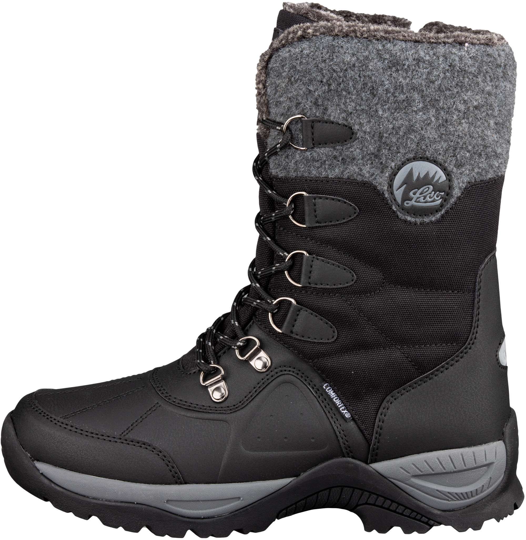 Winterstiefel LICO "Winterboot Silke", Damen, Gr. 39, wärmend, schwarz, Synthetik, Schuhe Winterstiefel schwarz 39, wärmend