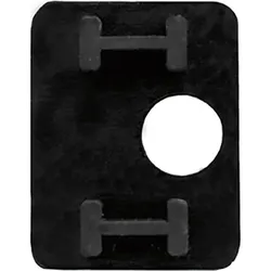 Economy, Möbelausstattung, Einlage zu Glasklemmbeschlag Modell 26 für 10,76 mm Glas, Gummi (50 Stk.)