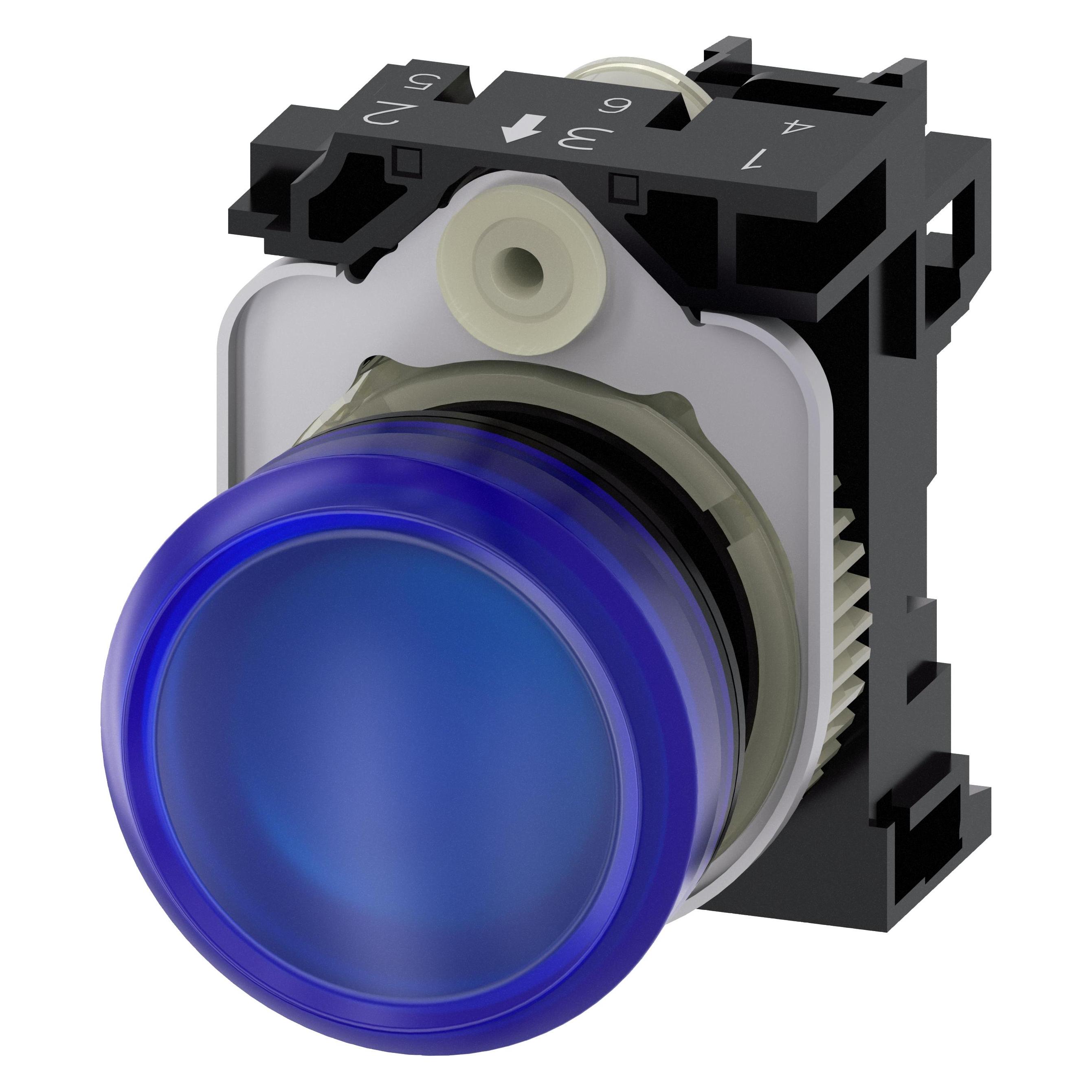Siemens Indicator light 22mm round blue (3SU1102-6AA50-1AA0)