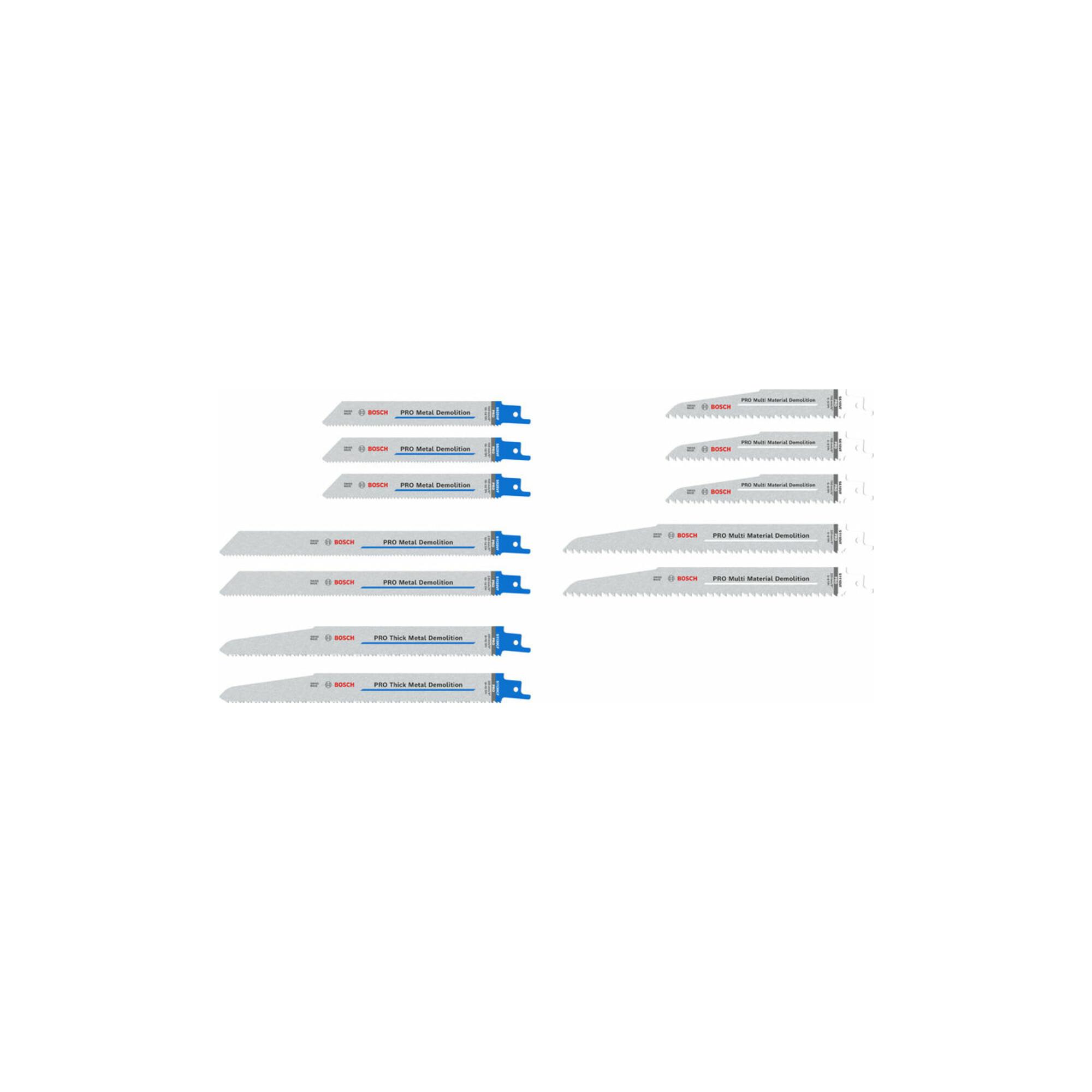 BOSCH PRO Demolition Säbelsägeblatt Set, 12-tlg. (2607011821)