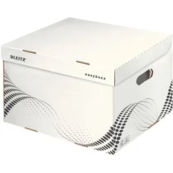 Leitz, Dokumentenablage, Esselte Archiv Container easyboxx L, Wellpappe, weiss (61370000) (A4)