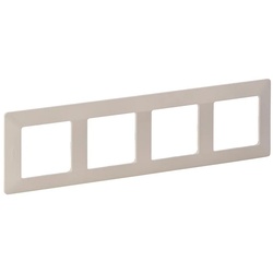 Legrand 754044 Valena Life4-fach Rahmen Farbe: Mandelweiß