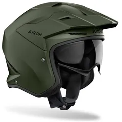 Airoh, Motorradhelm, Kombakt Color Militärgrün Matt Motorradhelm (M)