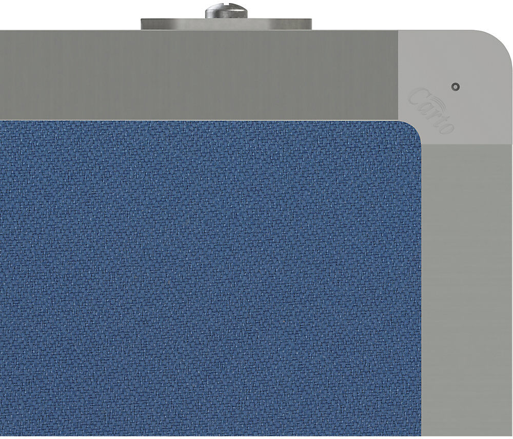 Präsentationswand, faltbar und mobil, HxBxT 1905 x 3040 x 500 mm, graublau eurokraft basic