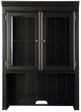 Tuscan Hutch with Glass Doors - Black - Ballard Designs