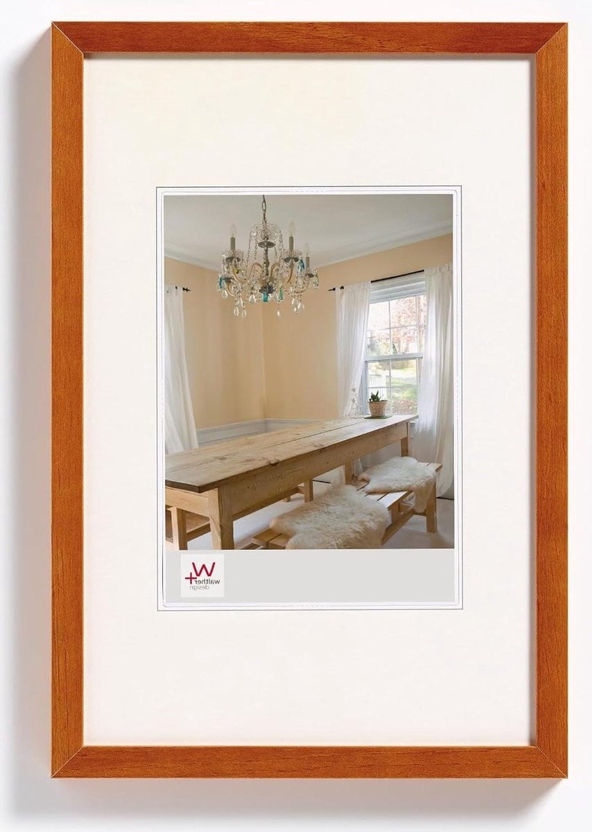 Houten Fotolijst Beuken - Landelijke Wanddecoratie met Standaard - 9 x 13 cm