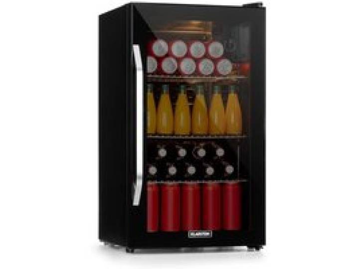 Klarstein Beersafe XXL Onyx Réfrigérateur 80 litres 3 clayettes Porte en verre panoramique