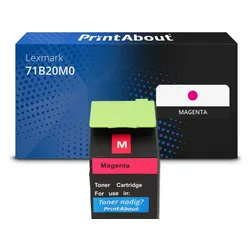 Toner kompatibel mit Lexmark 71B20M0 - Magenta