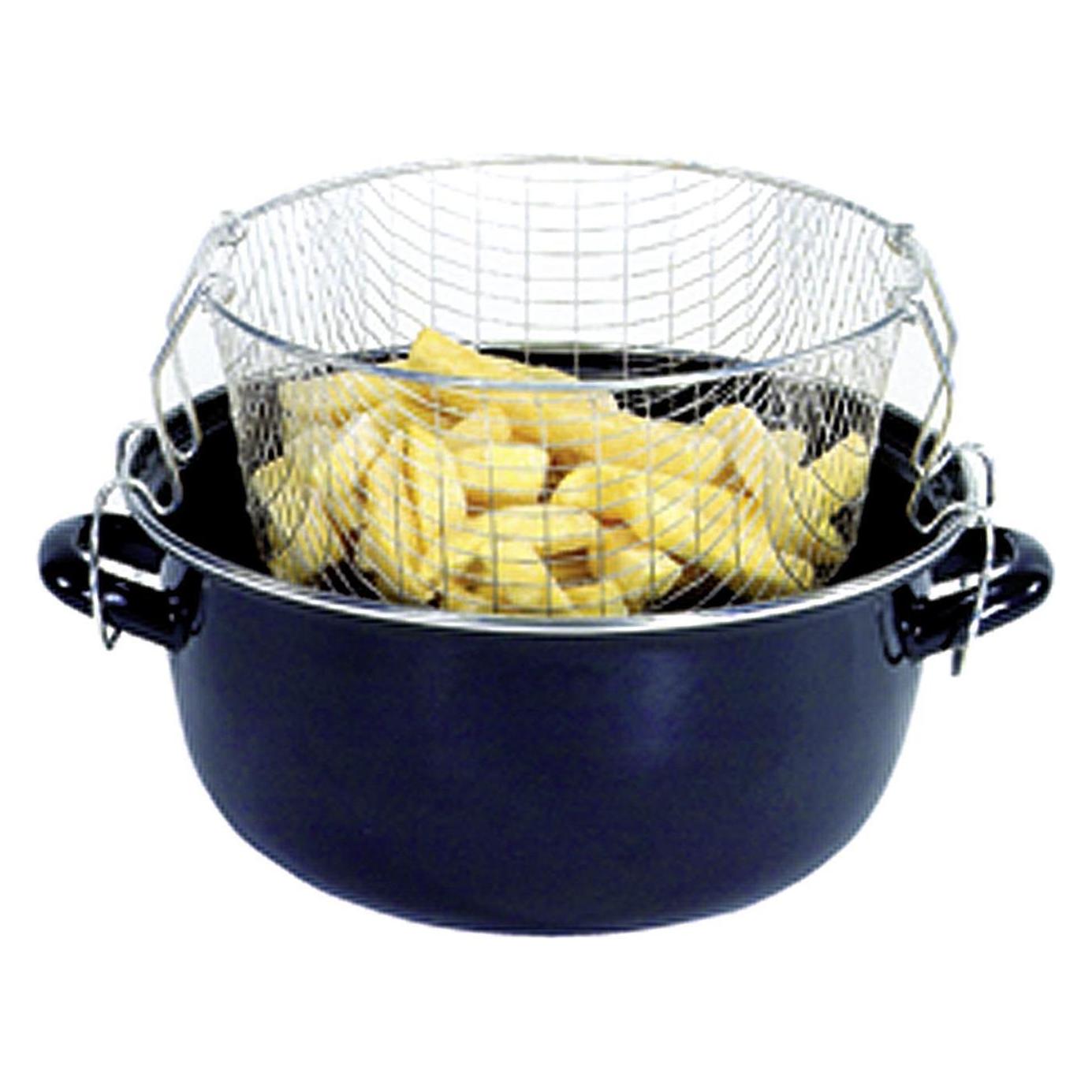 Krüger Pommes-Frites-Topf (Kochtopf, Edelstahl, 24 x 12 cm) (PF24)