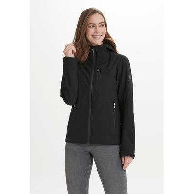 Softshelljacke WHISTLER "Rosea", Damen, Gr. 44, schwarz, 100% Polyester, mehrfarbig, normal, ohne Ausschnitt, Jacken Softshelljacke, aus wind- und wasserdichtem Funktionsmaterial