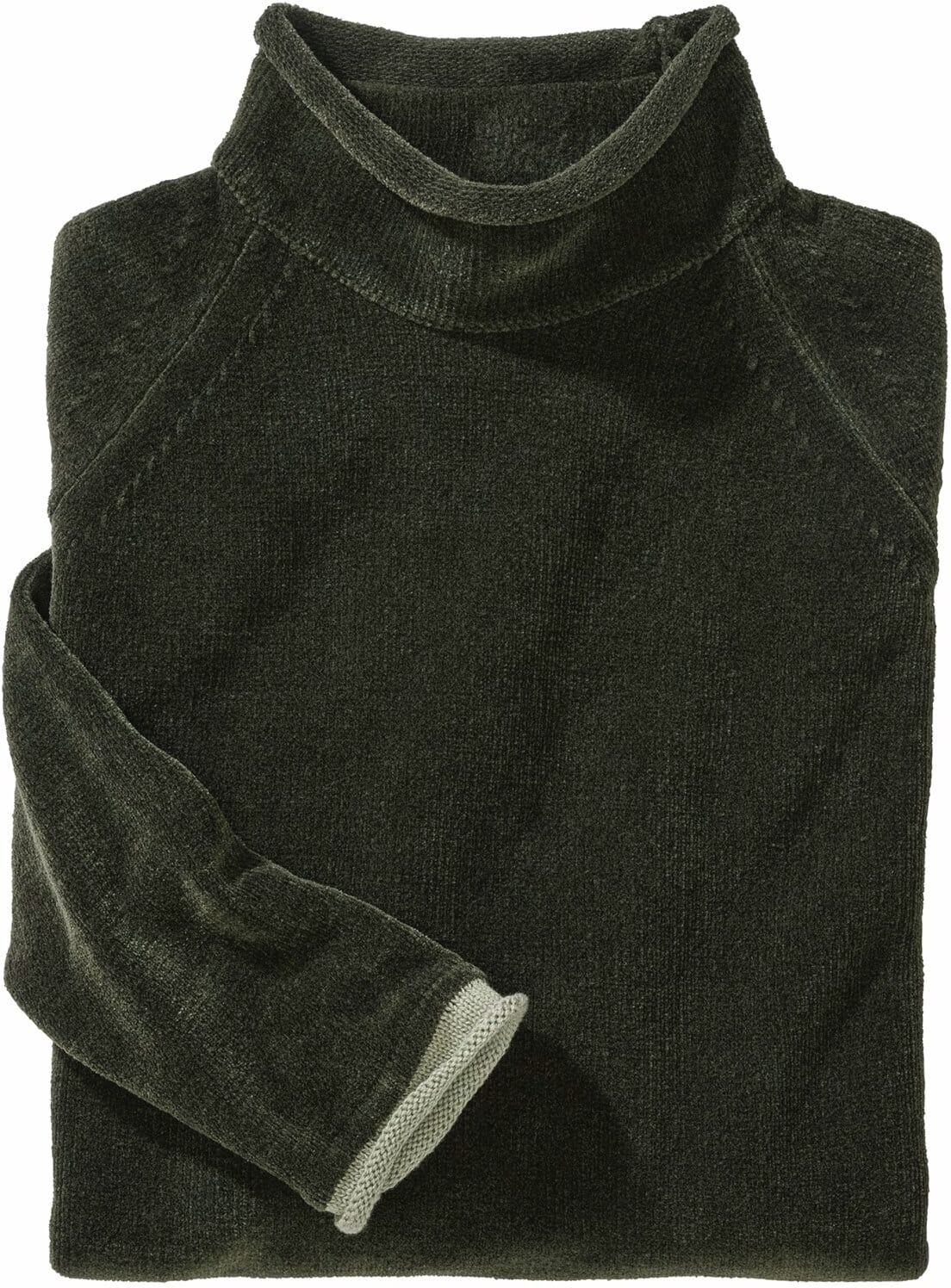 Mey & Edlich Mockneck-Pulli Grün 52