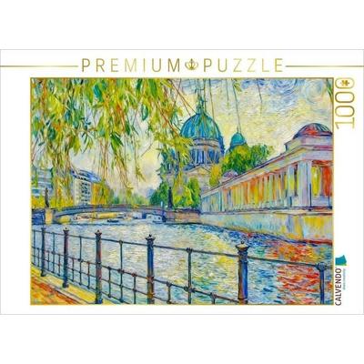 CALVENDO Puzzle Spreeblick mit Kolonnaden - Berliner Impressionen | 1000 Teile Lege-Größe 64x48cm Foto-Puzzle für glückliche Stunden