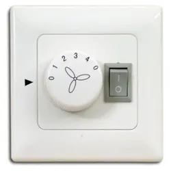 Pepeo Wand/ Stufenschalter Deckenventilator mit Licht Aufputz