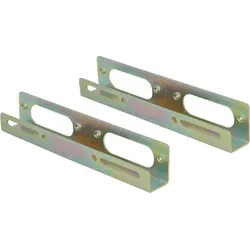 HDD MONTAGE 2.5B - 2x Einbauwinkel, 6,4cm (2,5 ́ ́) auf 8,9cm (3,5 ́ ́)