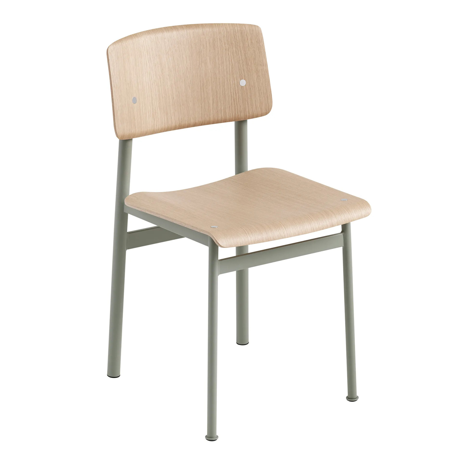 Muuto Loft Chair stoel dusty green eiken