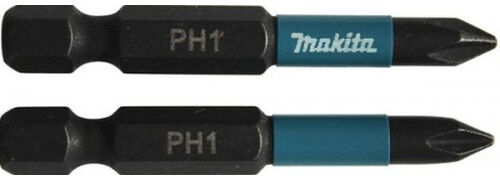Makita B-63719 Embouts Impact Black 50 mm PHILLIPS (PH), Hexa 1/4&amp;#039;&amp;#039;