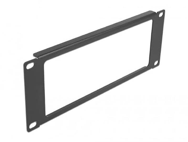 Delock 10 inch netwerkkast paneel met opening 2 HE zwart
