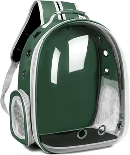 Inspire Curations AstroPaw Space Capsule Pet Backpack Carrier green one Size