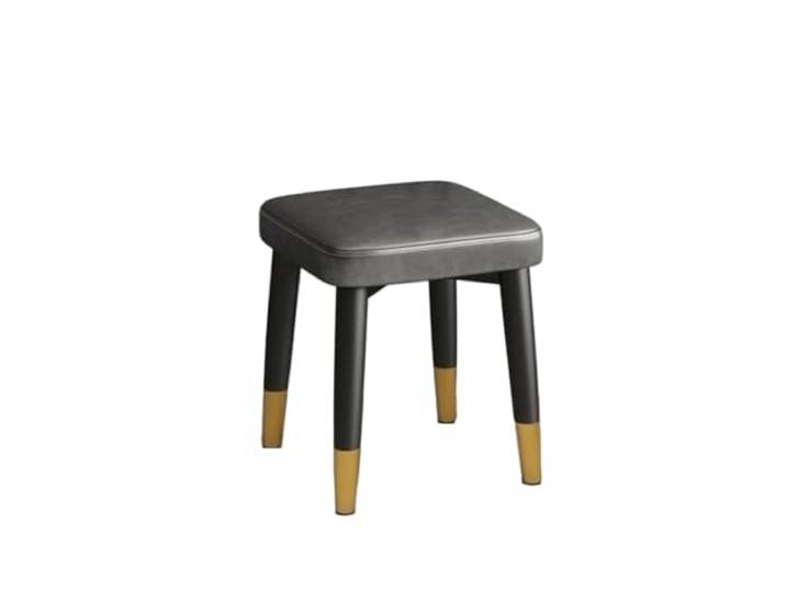 QAUUCP Fußhocker für Wohnzimmer Moderner gepolsterter Hocker Gepolsterter Bankstuhl for Esszimmer, Wohnzimmer, Schlafzimmer und Büro(Gray)