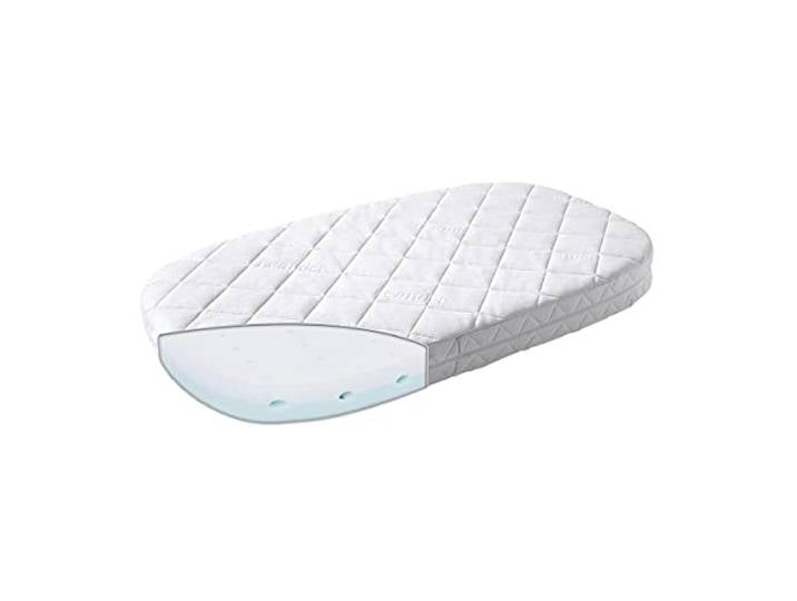 Leander Original Comfort Kaltschaummatratze für Leander Classic Babybett, 116 cm x 66 cm x 9 cm, Weiß, Mittel, Polyester-Lyocell (TENCEL)-Mischung, Kaltschaum, Babymatratze