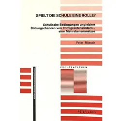 Spielt die Schule eine Rolle?, Fachbücher von Peter Rüesch