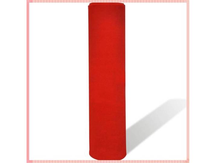 Tapis - Polyester - Rangement - Intérieur - Rouge - 1x10 m