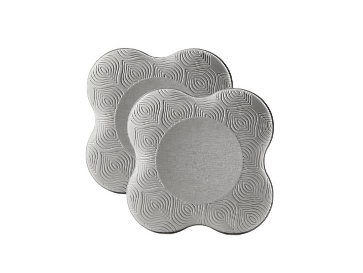Yoga-Pads 2 Stück Hellgrau