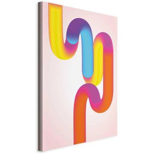 Artgeist Wandbild Colorful Turns, Leinwand, Hochformat, 80 x 120 cm