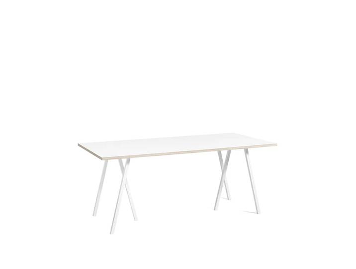 HAY Table à manger Loop Stand White laminate-white, 180 cm