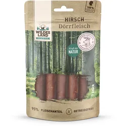 Wildes Land Dörrfleisch Hunde Snack WL Hirsch Dörrfleisch 150g Hunde Snack