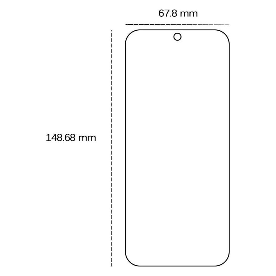 OEM Gehärtetes Glas 2,5D für Google Pixel 9 (1 Stk., Google Pixel 9) (43238974)