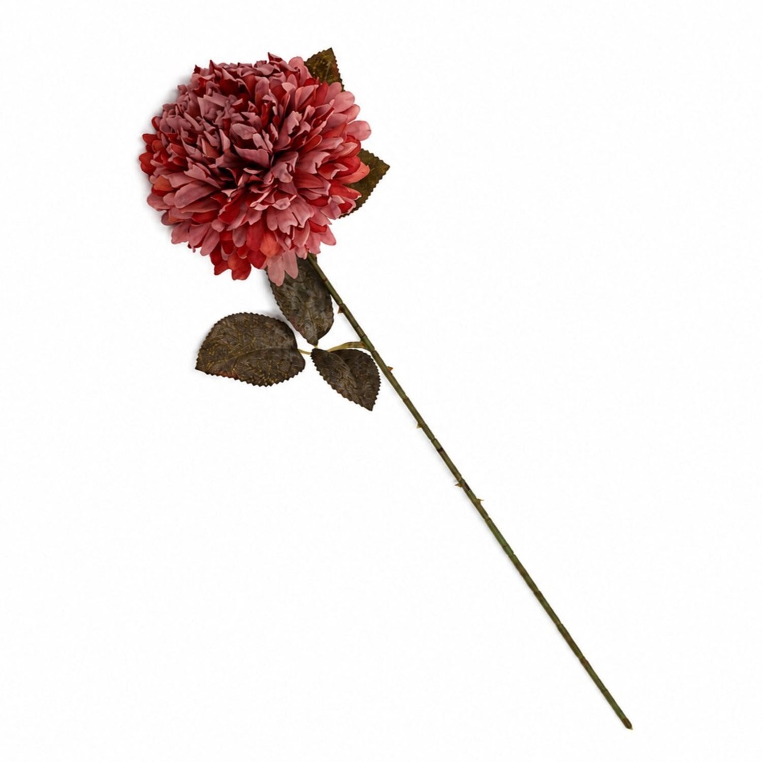 Kunstbloem Chrysant enkel fuchsia 52 cm