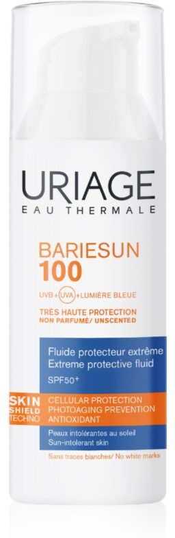 Uriage Bariésun 100 Extreme Protective Fluid SPF 50+ fluide protecteur pour peau très sensible et intolérante SPF 50+ 50 ml