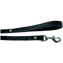 Zolux LEATHER LINED LEAD 1M/25MM BLK, Halsband + Leine